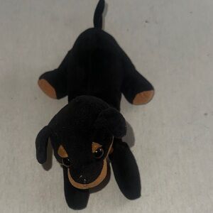 Kids. Black and Brown Plush Dog Toy